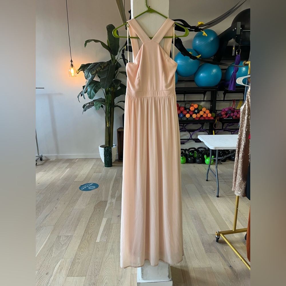Lulu's Pink Halter Gown for Weddings